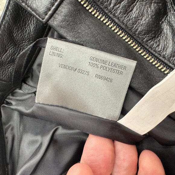 Wilson's Leather Maxima Women's Black Leather Pants Zipper Pockets, Size 6 NWT - Picture 6 of 11